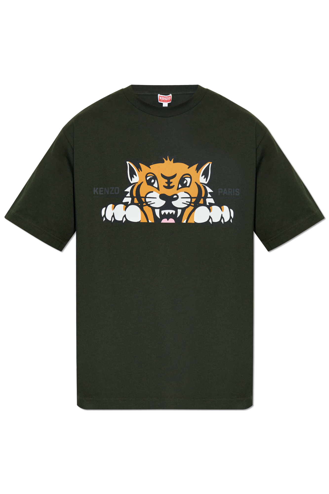 KENZO｜ (FF5 5TS530 4SG 93) Green T-shirt with logo Kenzo - Vitkac France